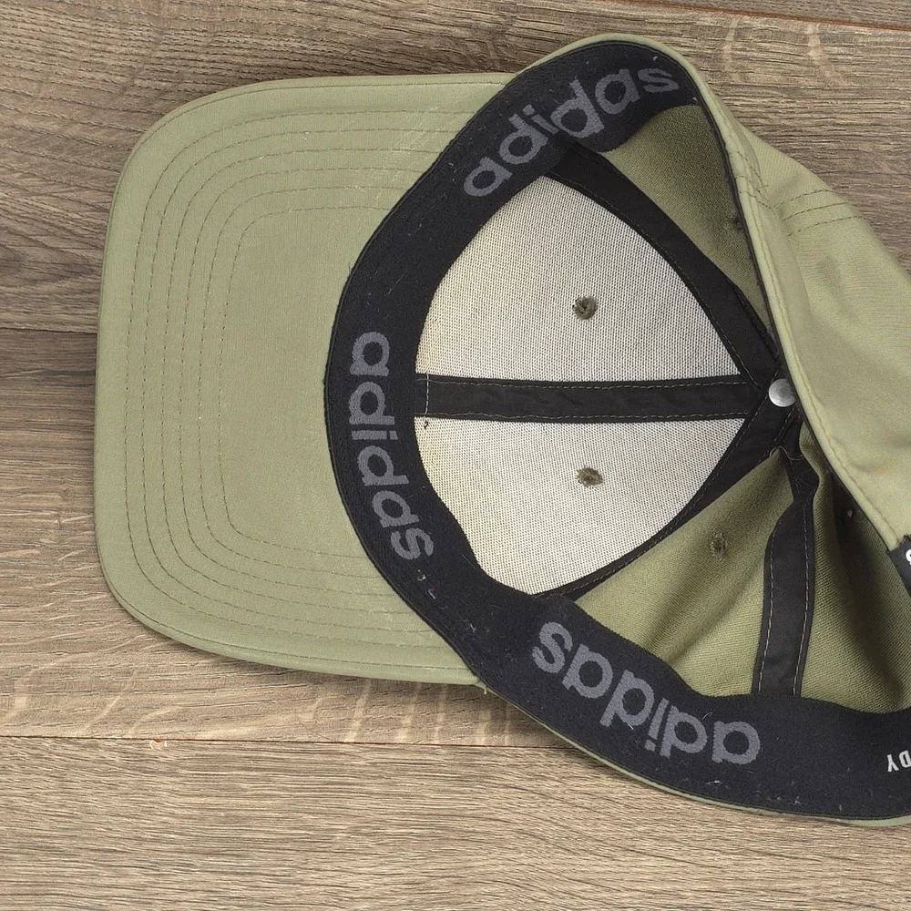 Adidas Hat Cap Mens Fitted L XL Green Aeroready Outdoor Hike Gym Run Golf